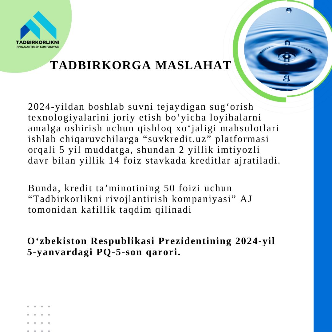 Tadbirkorga maslahat